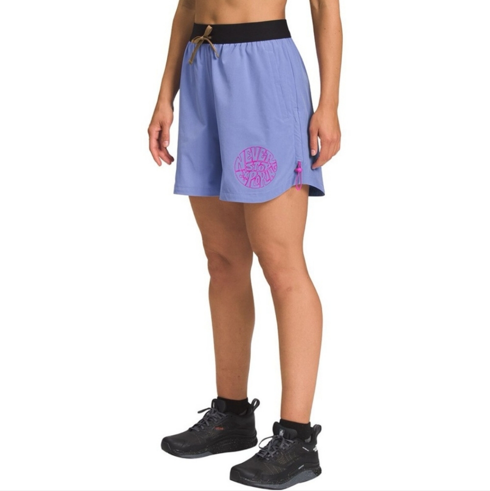 The North Face Trailwear OKT Trail Hiking Shorts Sweat Wicking Purple Women's M